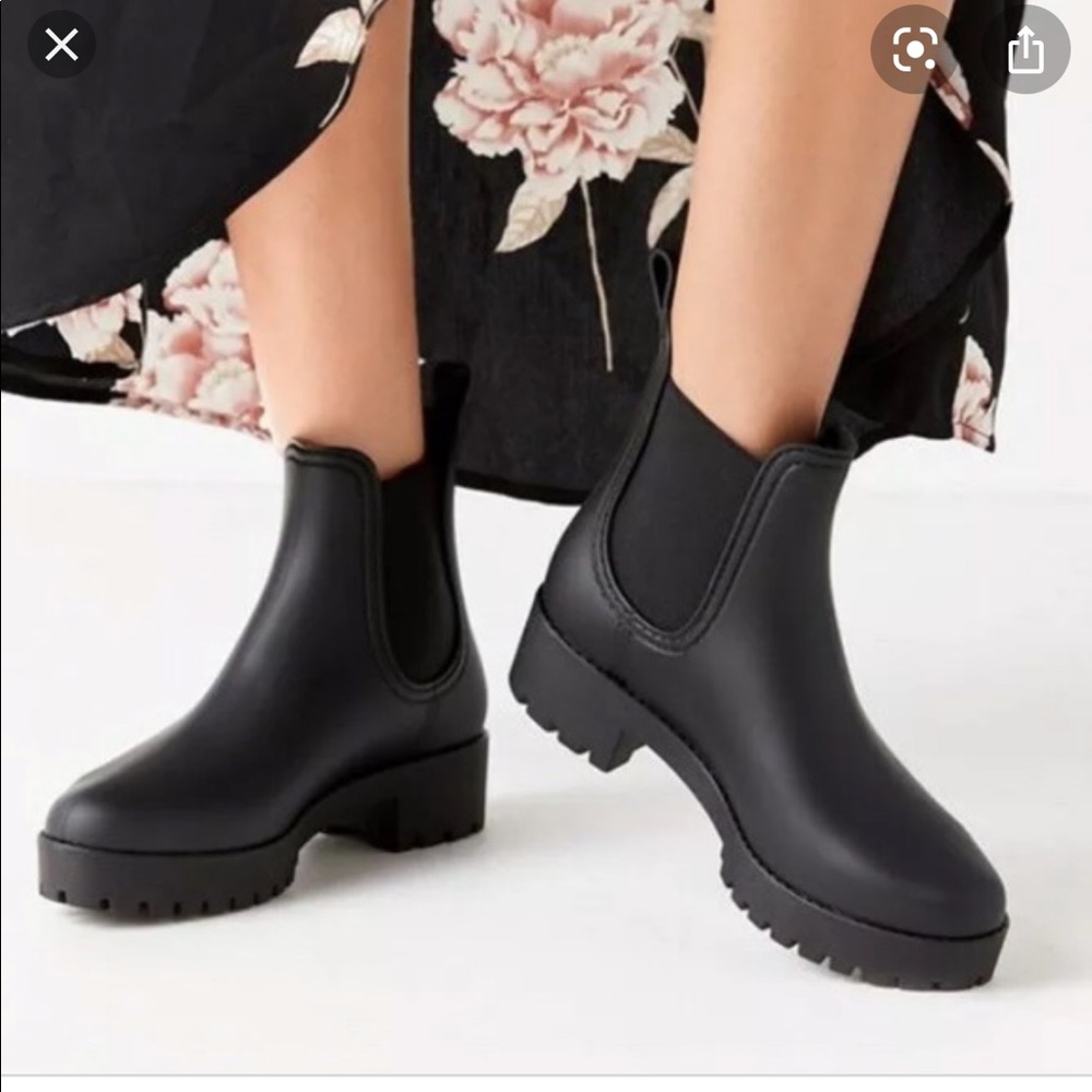 Jeffrey Campbell black matte boots